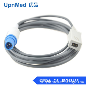 Datex 3-Lead trunk cable Round 10-pin connector , DIN/3-lead socket